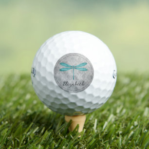 Balles De Golf Damas de libellule turquoise