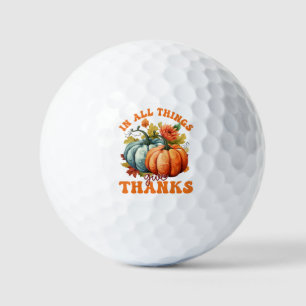 Balles De Golf Dans toutes les choses donner Merci Citrouille