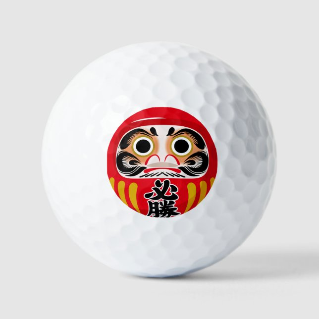 Balles De Golf Daruma doll (traditional Japanese good luck charm) (Recto)