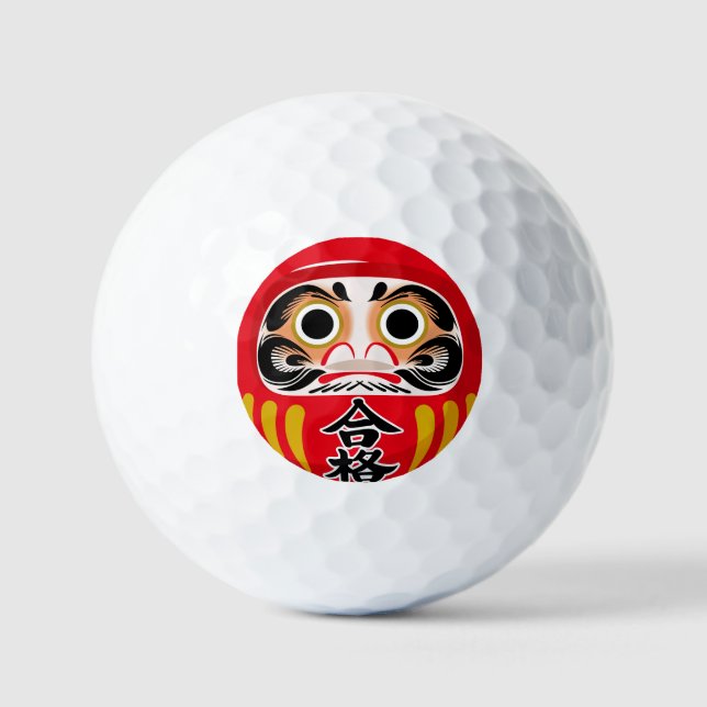 Balles De Golf Daruma doll (traditional Japanese good luck charm) (Recto)