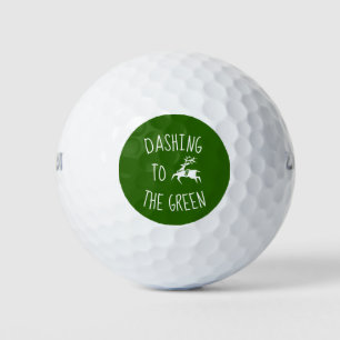 Balles De Golf Dashing to Green Cute Reindeer Emoji Icon