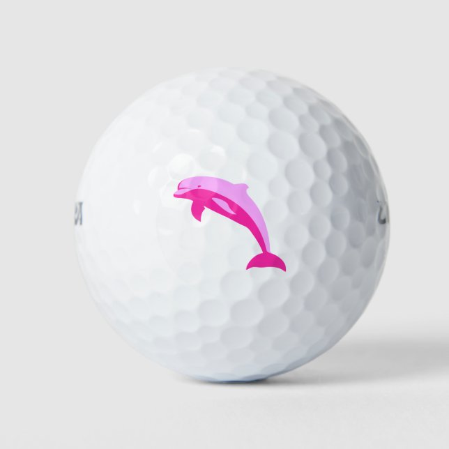 Balles De Golf Dauphin rose (Devant)