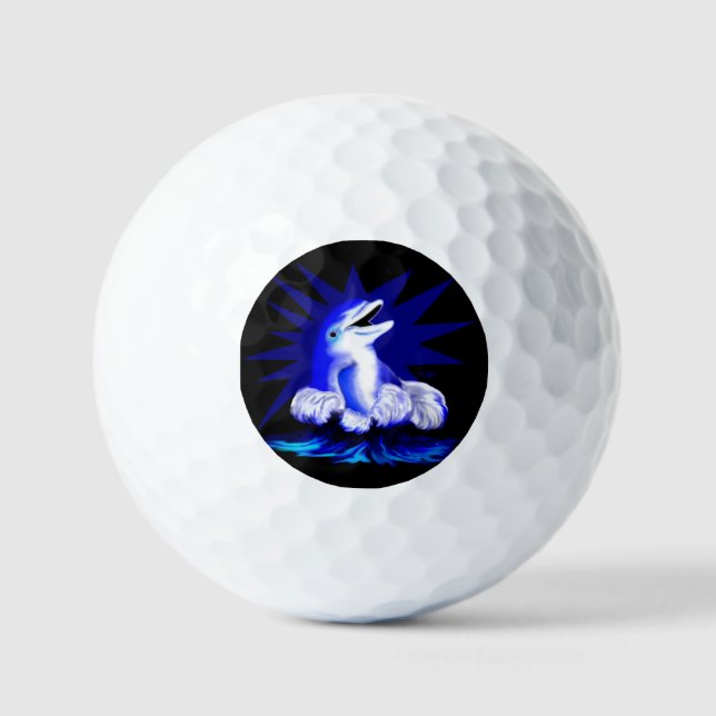 Balles De Golf Dauphin souriant (Recto)