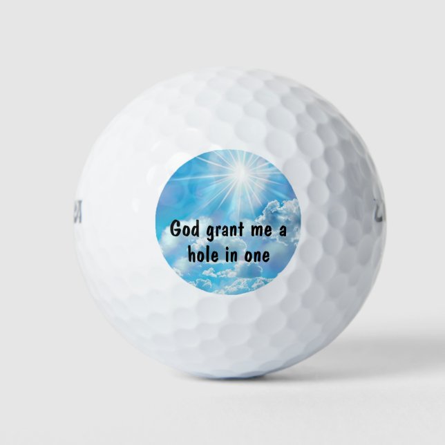 Balles de golf de foi chrétienne amusantes (Devant)