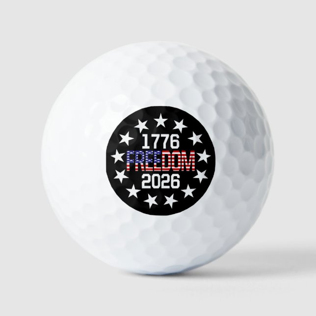 Balles de golf de la liberté pour le 250e annivers (Recto)