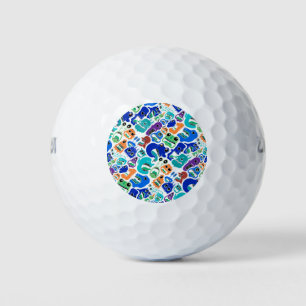 Balles De Golf De mignons monstres colorés affrontent le Coque-Ma