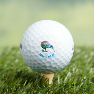 BALLES DE GOLF DE NEW ZEALAND KIWI PAUA PERSONNALI