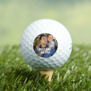 BALLES DE GOLF DE PHOTO PERSONNALISÉES POUR PÈRE