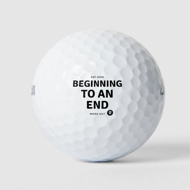 Balles De Golf Début d'un entraînement final (Devant)