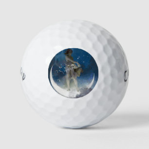 Balles De Golf Déesse Luna diffusant les étoiles la nuit