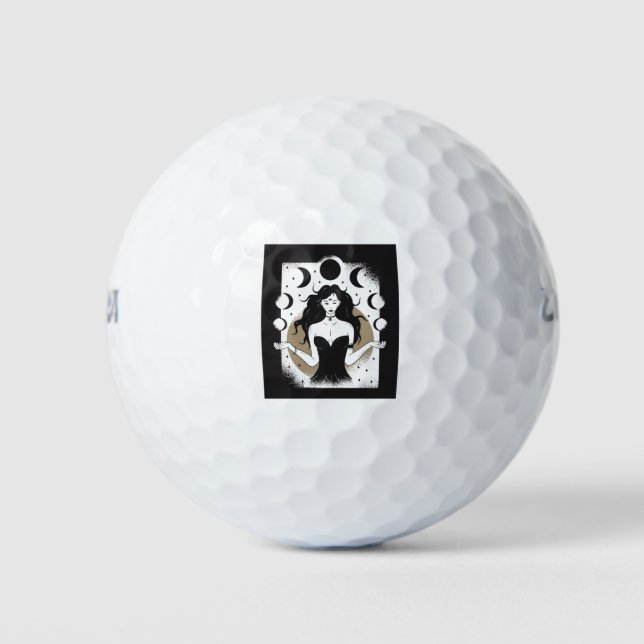 Balles De Golf Déesse lunaire (Devant)