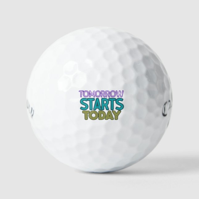 Balles De Golf Demain commence aujourd'hui (Recto)