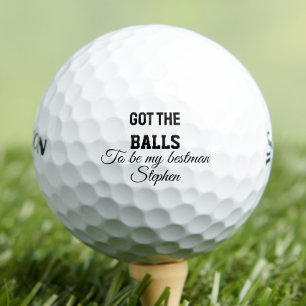 Balles De Golf Demande en mariage personnalisée pour témoin de ma