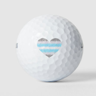 Balles De Golf Demi-boy Heart