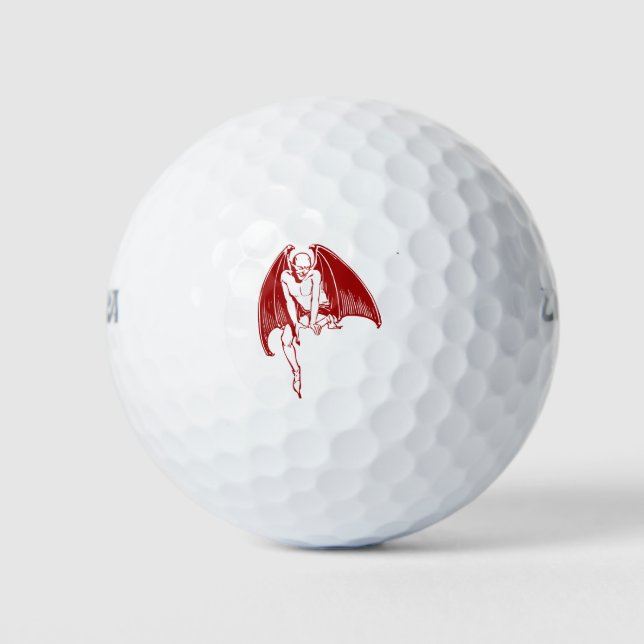 Balles De Golf Démon Démon Démon Démon Ailes gothique (Devant)