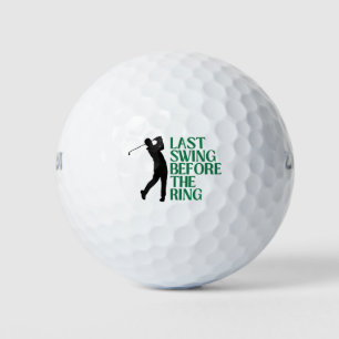 Balles De Golf Dernier Golf Country Club Bachelor Noir Vert