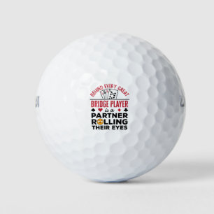 Balles De Golf Derrière chaque grand joueur de pont drôle dire dr