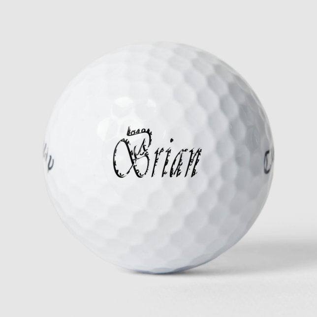 Balles De Golf Des Hommes Appelés Brian, (Devant)