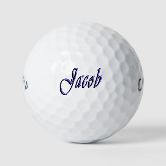 Balles De Golf Des Hommes Appelés Jacob, (Devant)
