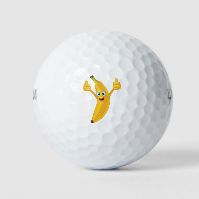 Balles De Golf Design de dessin de banane (Devant)