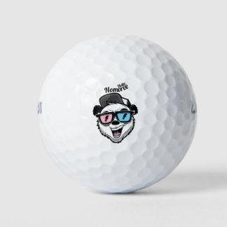Balles De Golf design du visage de l'ours