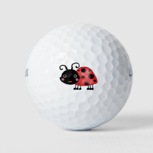 Balles De Golf dessin animé d'insecte de Ladybug