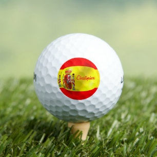 Balles De Golf Dessin du drapeau espagnol