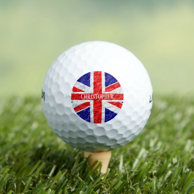 Balles De Golf Dessin du drapeau Union Jack (T-shirt Insitu)