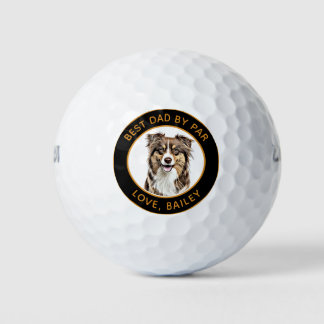Balles De Golf Dessin personnalisé Collie Chien personnalisé