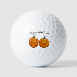 Balles De Golf Deux Citrouilles heureux Halloween