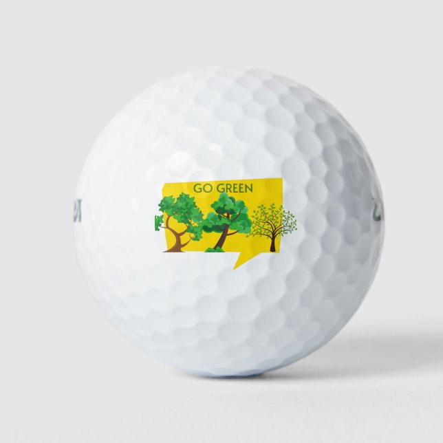 Balles De Golf Devenez écolo, Sauvez La Planète (Devant)