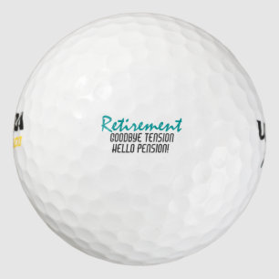 Balles De Golf Devis de retraite amusant