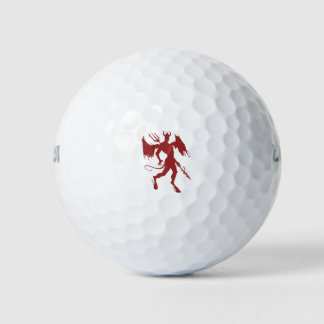 Balles De Golf Diable rouge, Lucifer, Diablo, satin, tenue de mar
