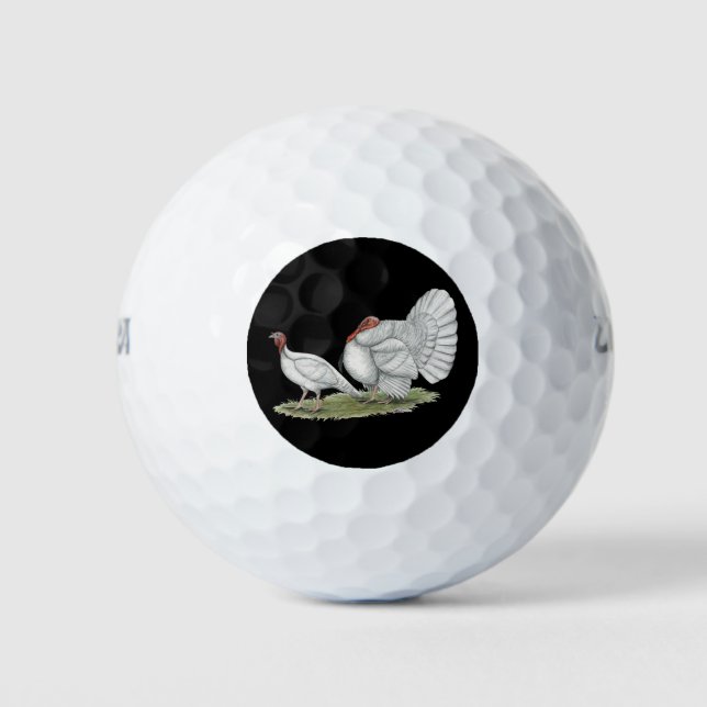 Balles De Golf Dindes White Holland (Devant)