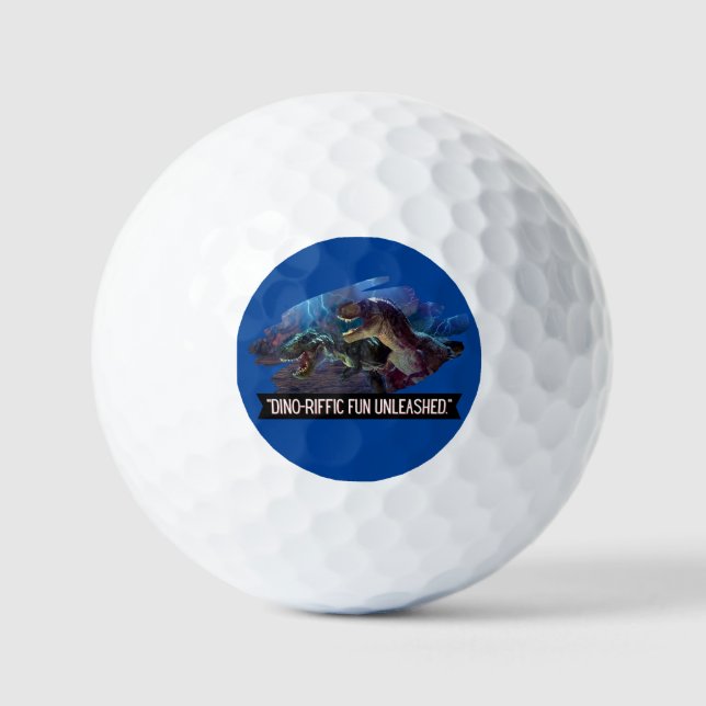 Balles De Golf dino - formidable fondu (Recto)