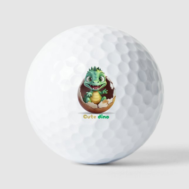 Balles De Golf dino mignon (Recto)