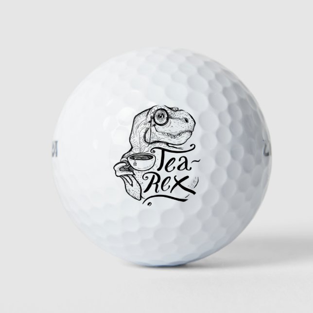 Balles De Golf Dinosaur Tea Rex (Devant)