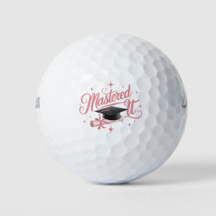 Balles De Golf Diplômé Maîtrise Diplômé MBA Diplômé