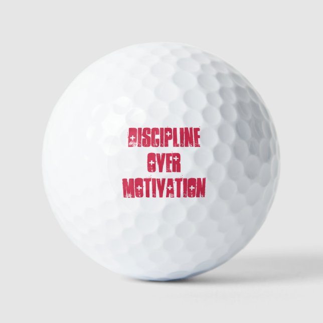 Balles De Golf Discipline plutôt que motivation  (Recto)