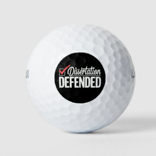 Balles De Golf Dissertation Défendu Doctorat Diplômé