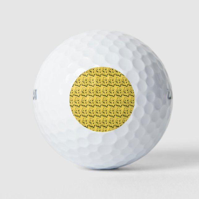 Balles De Golf dollar or (Devant)