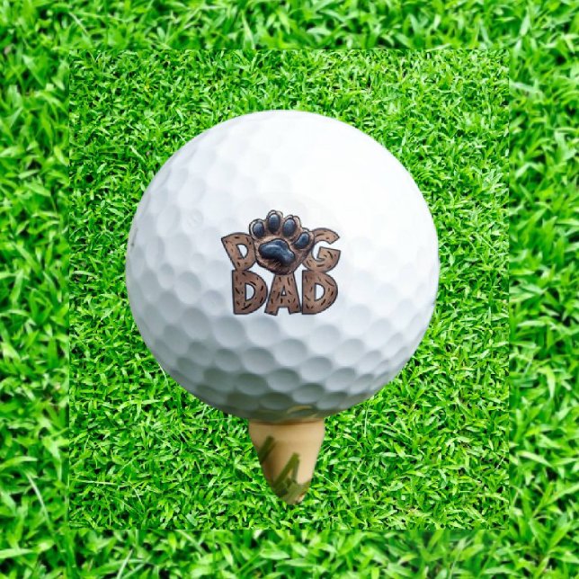 Balles De Golf Don de chien papa (Perfect Gift for the Dog Dad Who Loves Golf!)