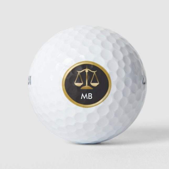 Balles De Golf Don du procureur Monogramme exécutif (Devant)