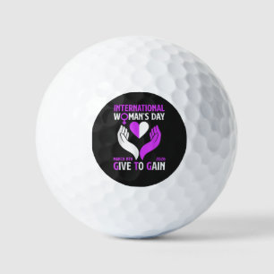 Balles De Golf Donner pour Gagner Bonne Journée des Femmes