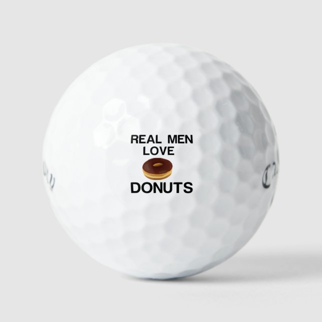 BALLES DE GOLF DONUTS RÉELS LOVE (Recto)