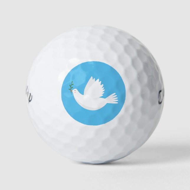 Balles De Golf Dove with olive branch (Devant)