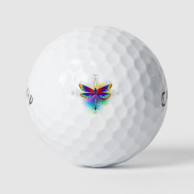 Balles De Golf Dragonfly en arc-en-ciel (Devant)