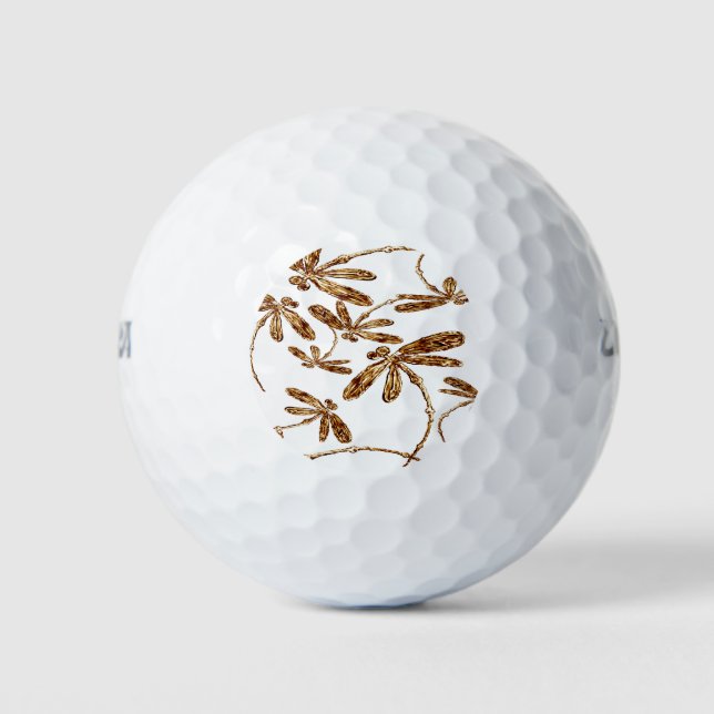 Balles De Golf Dragonfly Frenzy Gold (Devant)