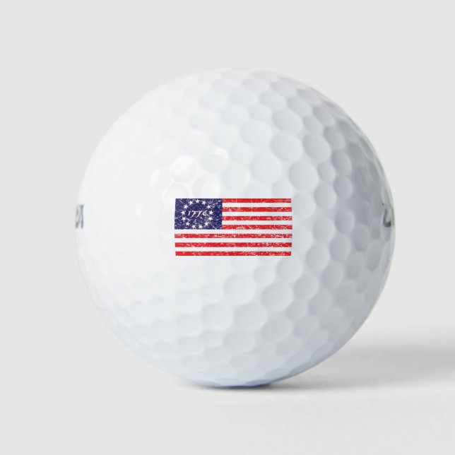 Balles De Golf drapeau-1776 (Devant)