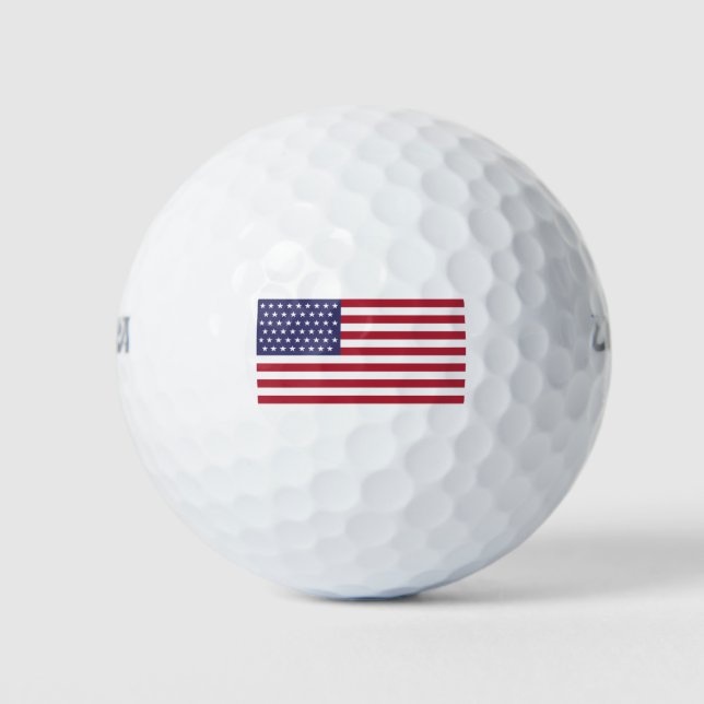 Balles De Golf Drapeau 51 étoiles des États-Unis d'Amérique (État (Devant)